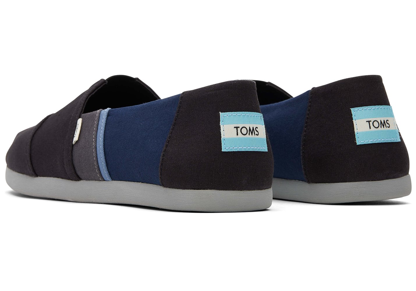 Toms Espadryle Męskie Czarne - Alpargata Color Block - 46GKNPZAC